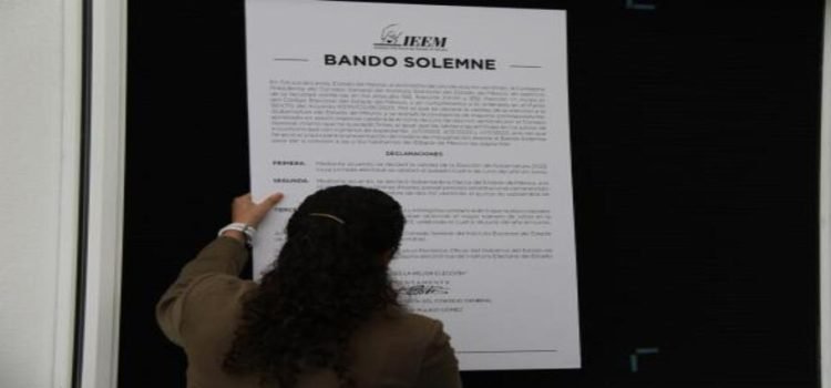 IEEM publica Bando Solemne en el Edomex; Delfina Gómez es oficial gobernadora electa