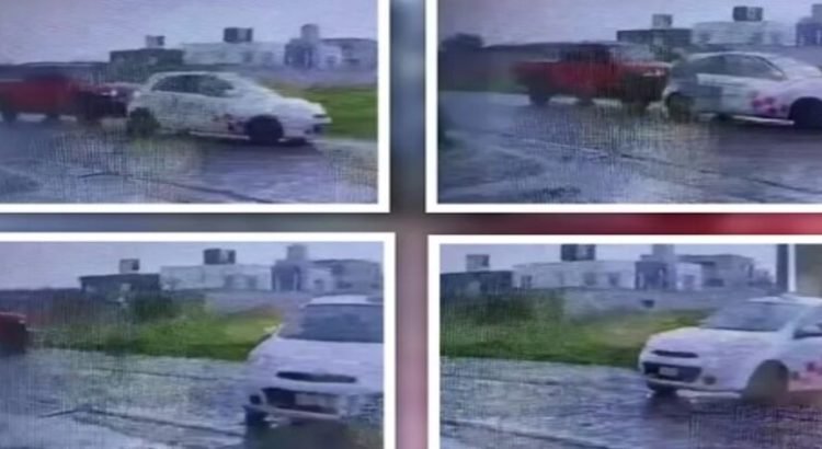 Sujetos a bordo de taxi intentan robar camioneta a mano armada en Toluca
