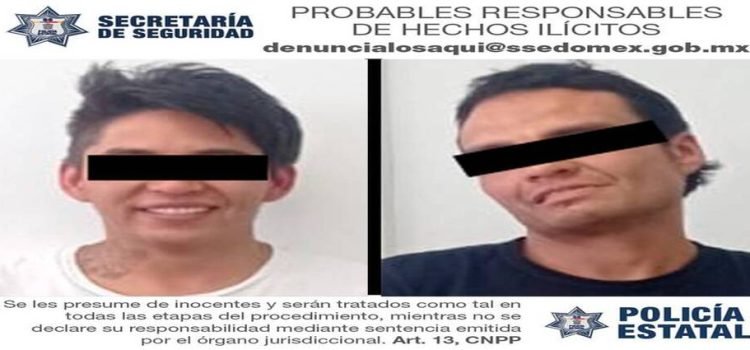 Detienen a 2 con vehículo robado en la zona del Mercado 16 de Septiembre en Toluca