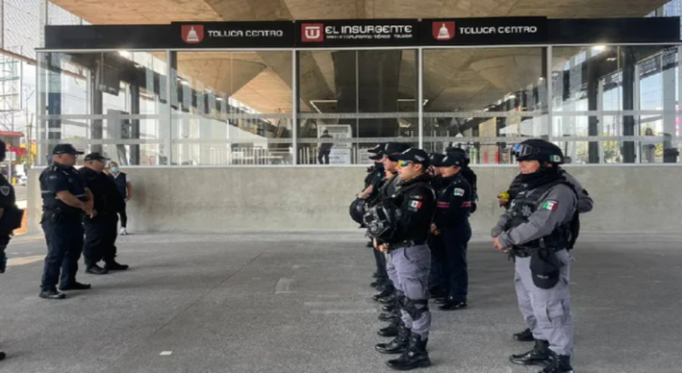 Refuerzan seguridad en inmediaciones del Tren México-Toluca tras riña entre comerciantes