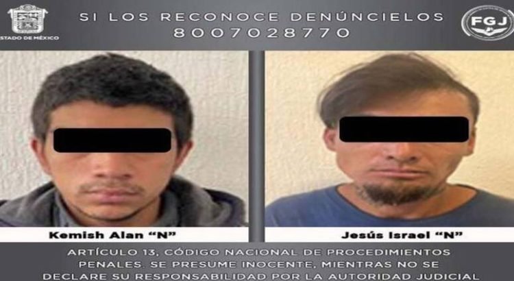Detienen a presuntos homicidas de 2 profesores en Toluca