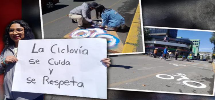 Colectivos ciclistas protestaron en Toluca