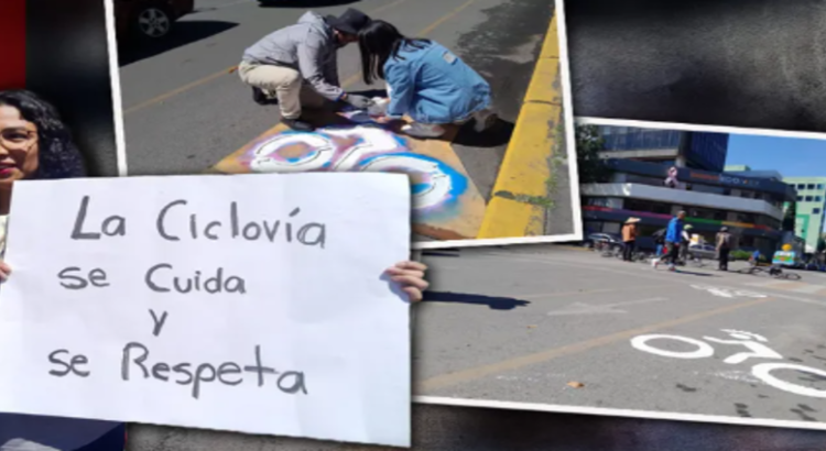 Colectivos ciclistas protestaron en Toluca