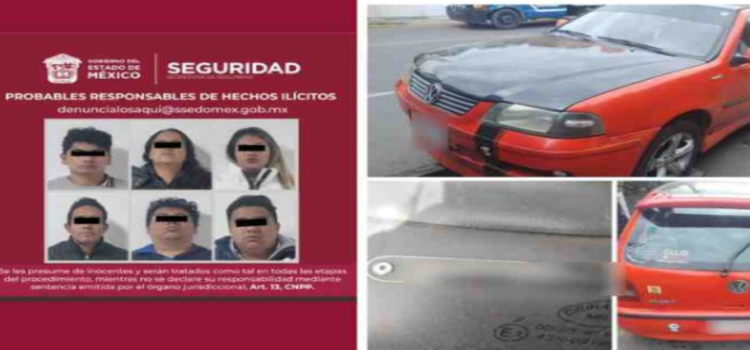Detienen a 6 por robo a negocio en Toluca