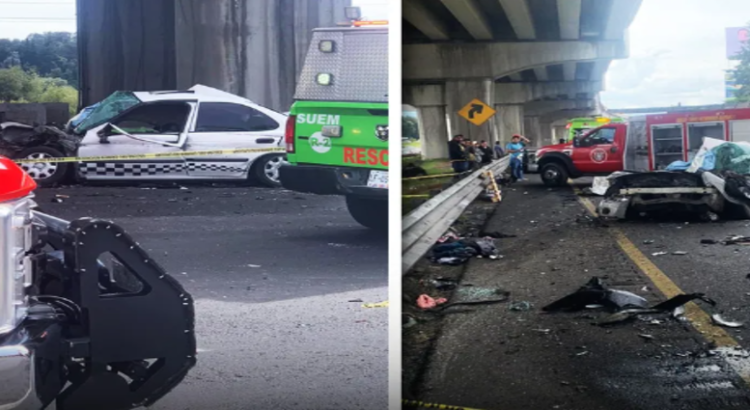 Pipa sufrió volcadura en carretera México-Toluca; reportan 3 muertos