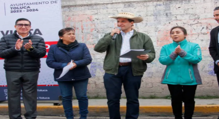 Alcalde Juan Maccise Naime, anuncia rehabilitación de la calle Morelos, en San Mateo Otzacatipan