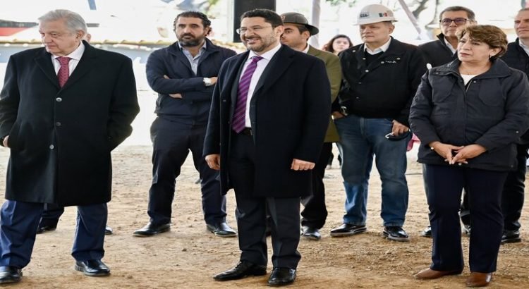 AMLO, Delfina Gómez y Martí Batres supervisan obras de Tren Interurbano “El Insurgente”