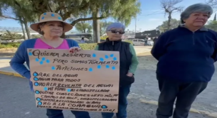 Habitantes reclaman el poco abastecimiento de agua en Toluca