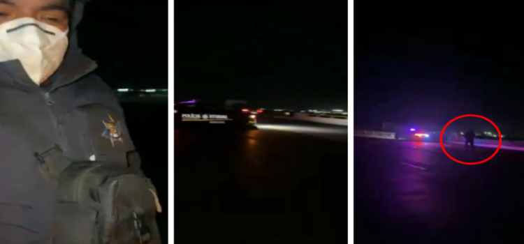 Exhiben a presuntos policías “pirata” y patrulla clonada en autopista Toluca-Atlacomulco