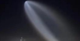 Iluminó el Falcon 9 el cielo sudcaliforniano