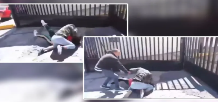 Mujer golpea a estudiante de secundaria en Toluca