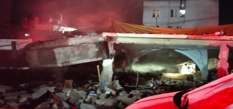 Explosión por gas y pirotecnia deja saldo de 4 lesionados en Toluca
