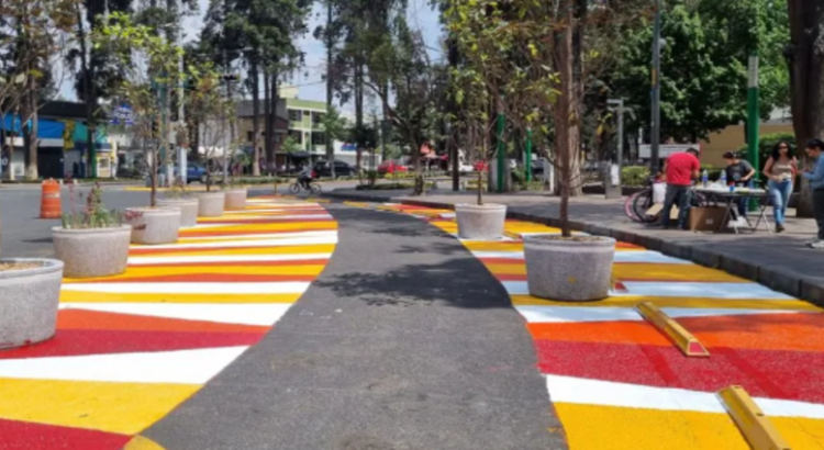 Modifican Glorieta del Águila en Toluca para prevenir accidentes viales