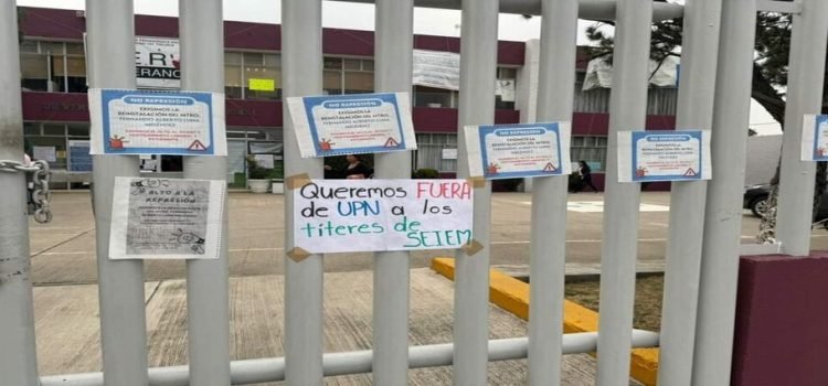 SEIEM y el GEM no acceden diálogo con estudiantes en paro por deficiencias en la UPN de Toluca