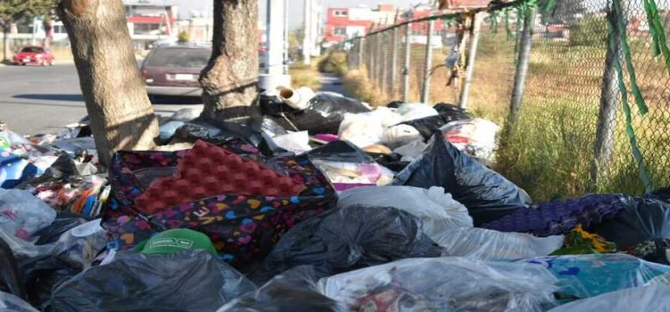 Basura consume predio en Toluca