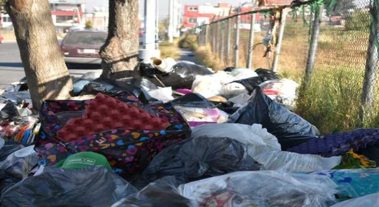 Basura consume predio en Toluca