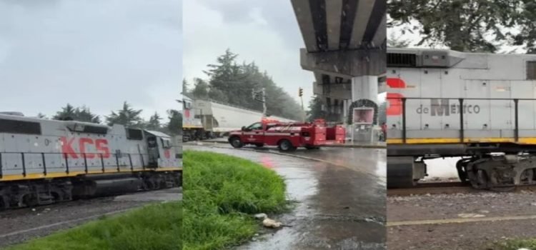 Tren de carga se descarrila en Toluca Tren de carga se descarrila en Toluca