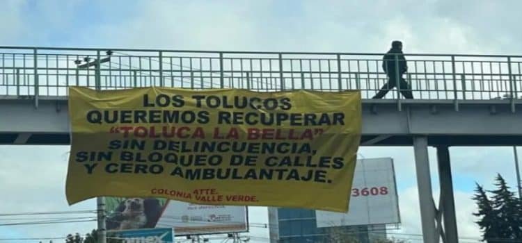 Habitantes agradecen retiro de ambulantes en Toluca