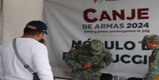 Entregan casi 5 MDP a ciudadanos de Edomex por intercambio de armas.