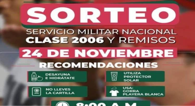 Todo preparado para el sorteo de servicio militar en Toluca