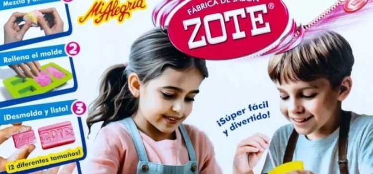 Juguetes «Mi Alegría» saca a la venta fábrica para hacer mini jabón Zote