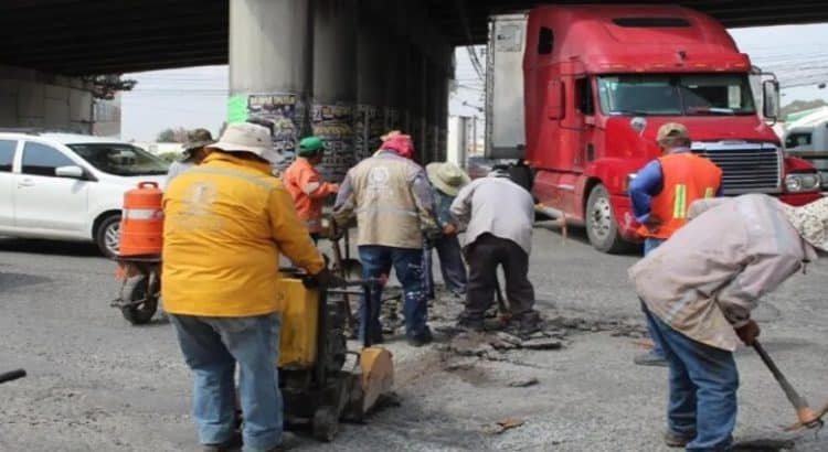 Repavimentan accesos al Parque Industrial Toluca 2000