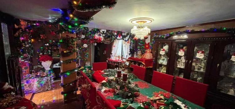 Se viraliza casa navideña en Toluca