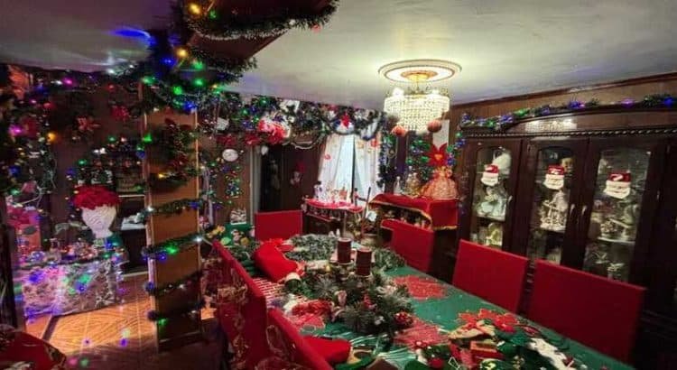 Se viraliza casa navideña en Toluca