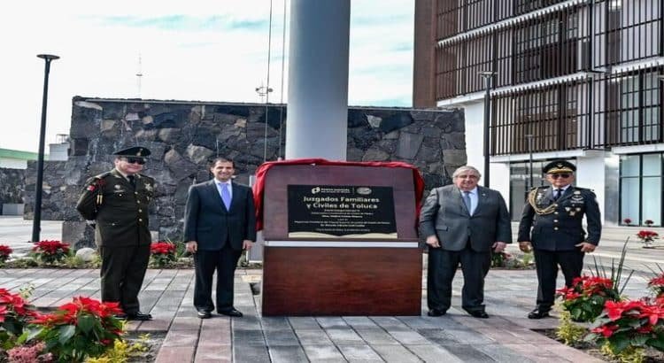 Nuevos juzgados civil y familiar de Toluca atenderán 1,266 usuarios al día