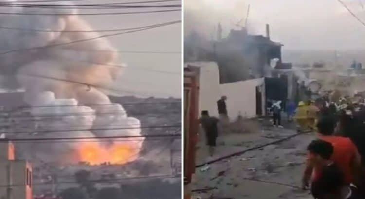 Explota casa en Chimalhuacán; presuntamente almacenaban cohetes