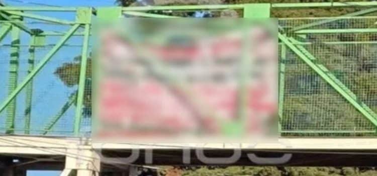 Cuelgan lonas con mensajes intimidatorios en Toluca