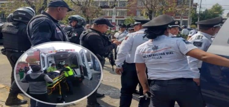 Riña entre estudiantes de la Normal de Toluca deja saldo de un lesionado