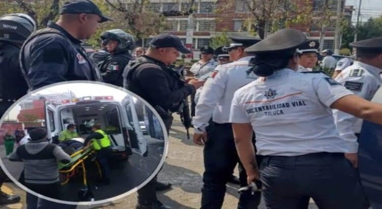 Riña entre estudiantes de la Normal de Toluca deja saldo de un lesionado