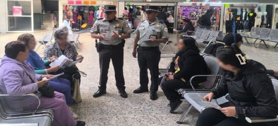 Refuerzan seguridad en Central de Autobuses en Toluca