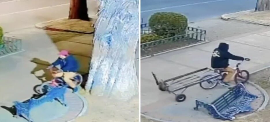 Sujeto roba banca en parque de Toluca