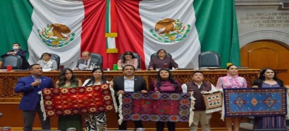 Solicitan a Congreso del Edomex petición para que tapete de Temoaya sea considerado patrimonio cultural inmaterial