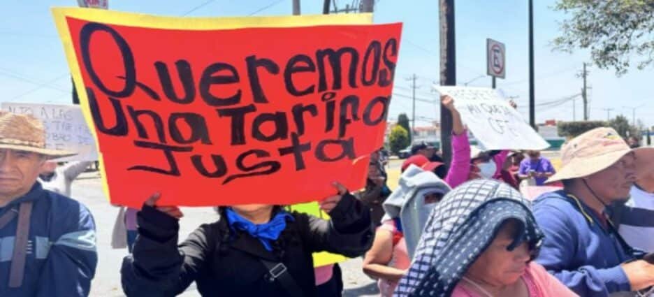 Indígenas exigen tarifas de electricidad justas en Toluca