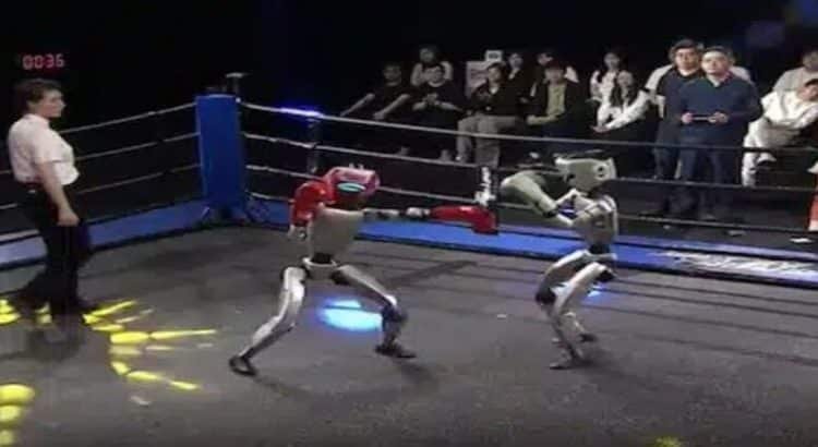 China celebra el primer combate de kickboxing entre robots humanoides del mundo