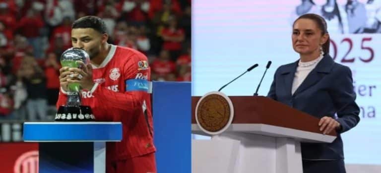 Presidenta Sheinbaum felicita al Toluca por campeonato en la Liga MX