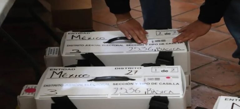 INE reporta avance de 90% en la entrega de documentación electoral en Edomex