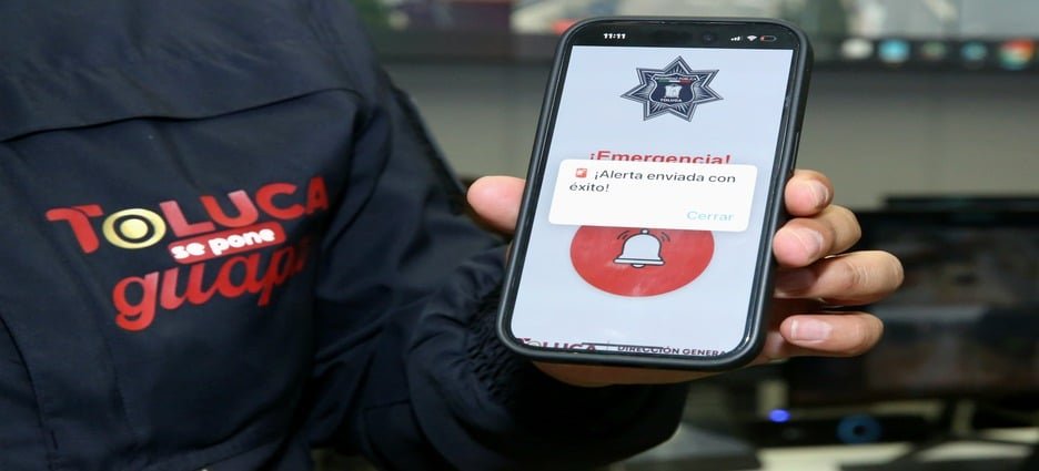 Botón SOS protege a unidades económicas de Toluca