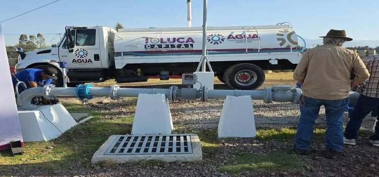 Refuerzan infraestructura hídrica con nuevos pozos en Toluca