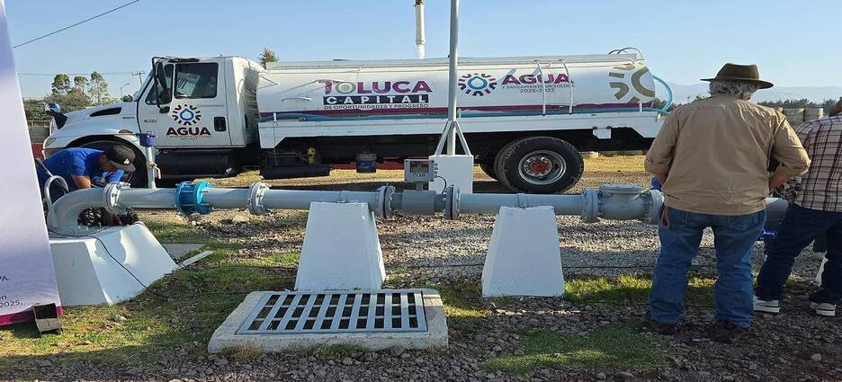 Refuerzan infraestructura hídrica con nuevos pozos en Toluca