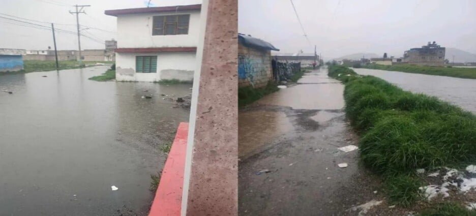 Se desborda Río Tejalpa tras fuertes lluvias en Toluca