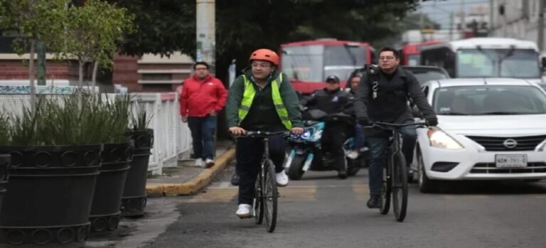 Inicia segunda etapa de ciclovía en avenida Isidro Fabela, Toluca