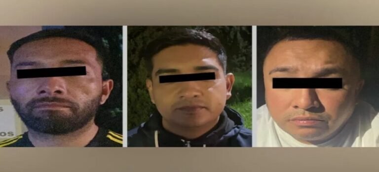 Detienen a 3 hombres con identificaciones falsas de la FGR en Toluca