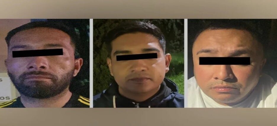 Detienen a 3 hombres con identificaciones falsas de la FGR en Toluca