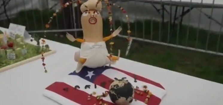 Mandaron a Trump a la… verdura