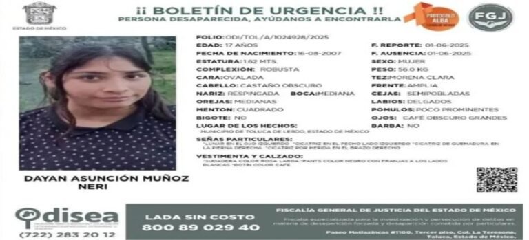 Jovencita desaparece en Toluca; familiares temen que haya sido enganchada por videojuego