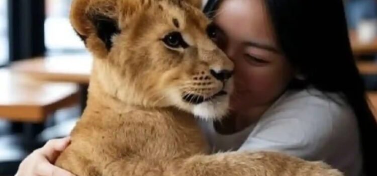 Ofrece restaurante abrazos… de cachorros de león